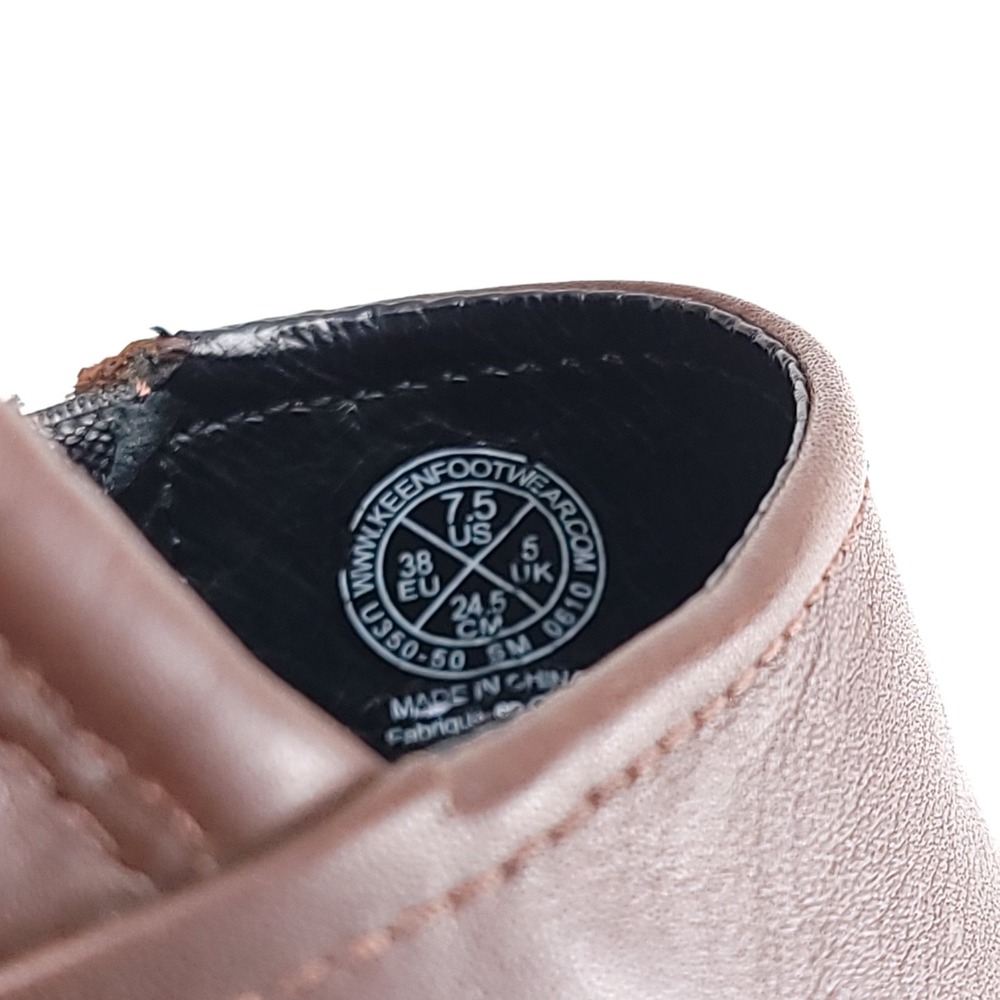 KEEN Utility PTC‎ Slip-On II Womens 7.5 Work Comfort Shoes Brown Leather - Picture 9 of 9